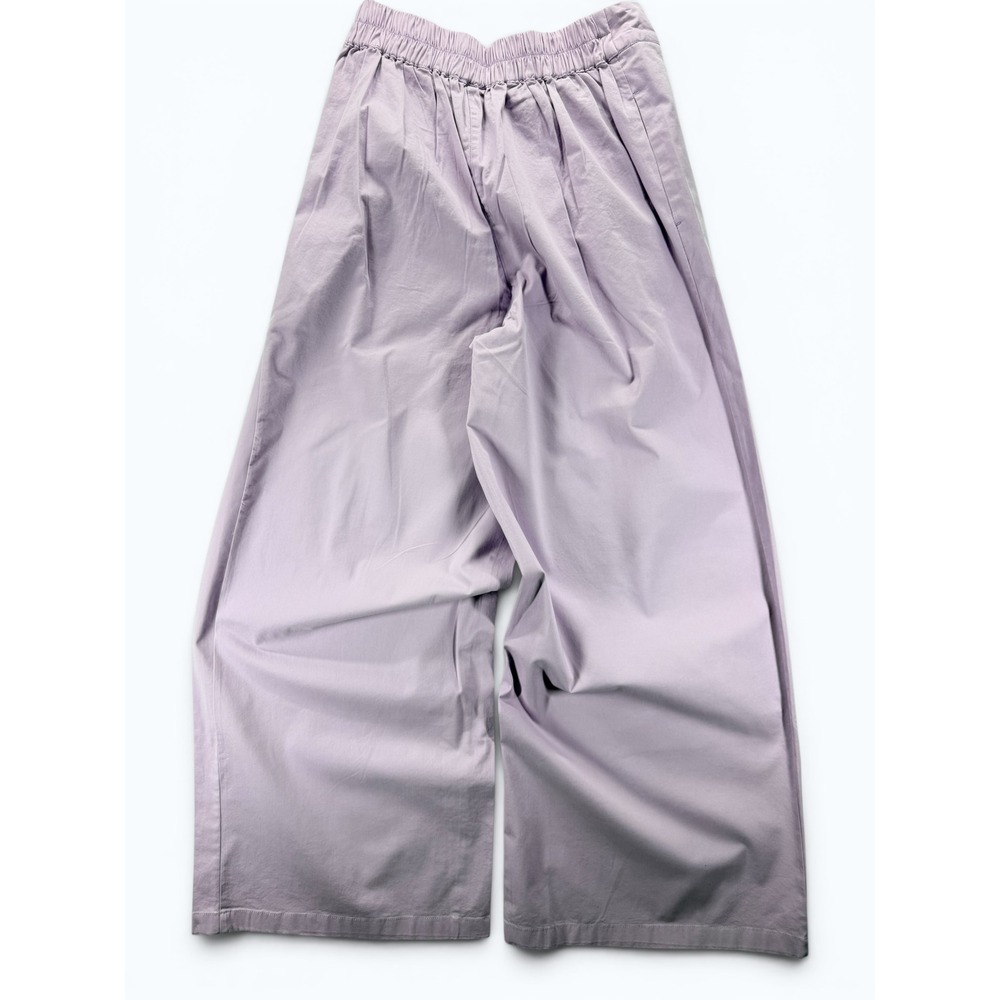 NEW The Drop Purple Pleated Wide Leg Pants High Rise Size M - Picture 10 of 10